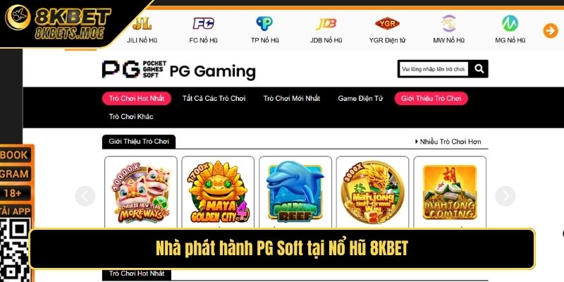 Nhà phát hành PG Soft tại Nổ Hũ 8KBET